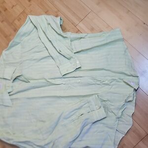 Brooks Brothers Mens Light Green Irish Linen Polo Shirt